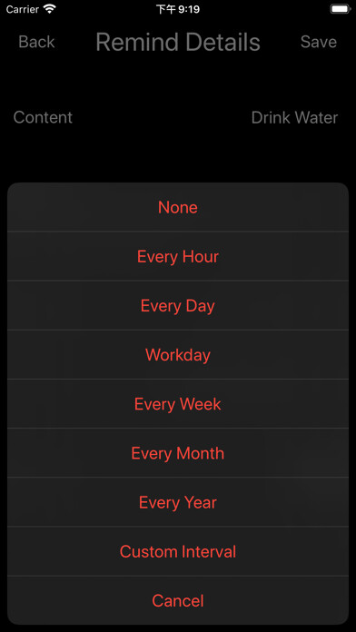 Emulate iPhone app Handy Remind using MyAndroid