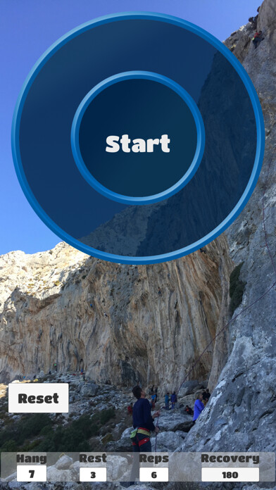 Emulate iPhone app Hangboard timer using MyAndroid