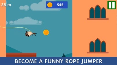Emulate iPhone app Hanger Rope Man Swing n Fly using MyAndroid