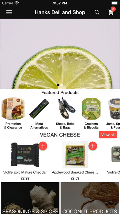 Emulate iPhone app Hanks Deli and Shop using MyAndroid Emulate iPhone app Hanks Deli and Shop using MyAndroid