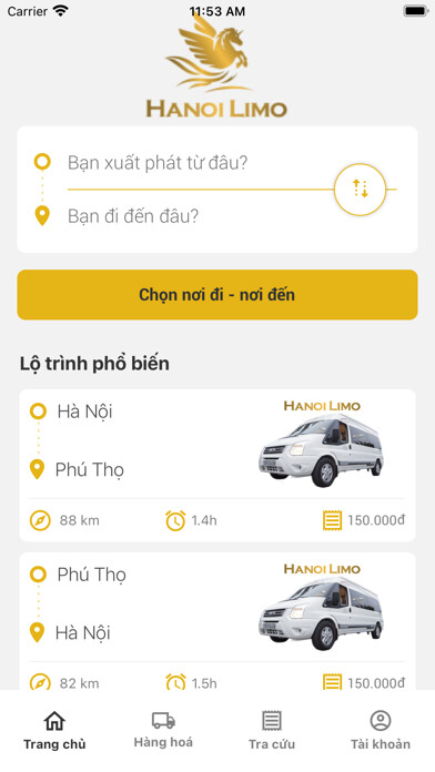 Emulate iPhone app HANOI LIMO using MyAndroid Emulate iPhone app HANOI LIMO using MyAndroid
