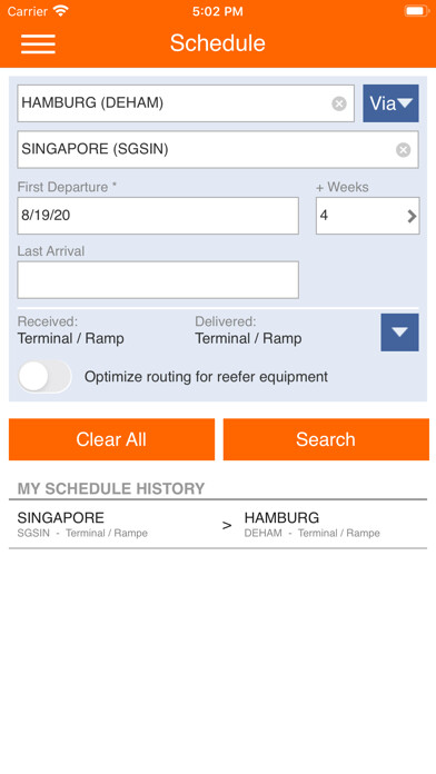 Emulate iPhone app Hapag-Lloyd using MyAndroid Emulate iPhone app Hapag-Lloyd using MyAndroid