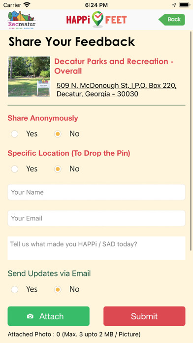 Emulate iPhone app HAPPiFEET- City of Decatur using MyAndroid Emulate iPhone app HAPPiFEET- City of Decatur using MyAndroid