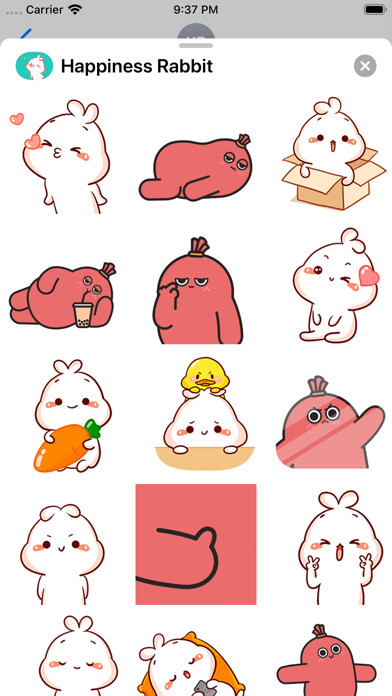 Emulate iPhone app Happiness Rabbit and Friends using MyAndroid