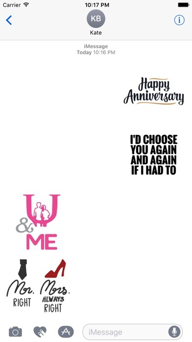 Emulate iPhone app Happy Anniversary Quotes Sticker Pack using MyAndroid Emulate iPhone app Happy Anniversary Quotes Sticker Pack using MyAndroid