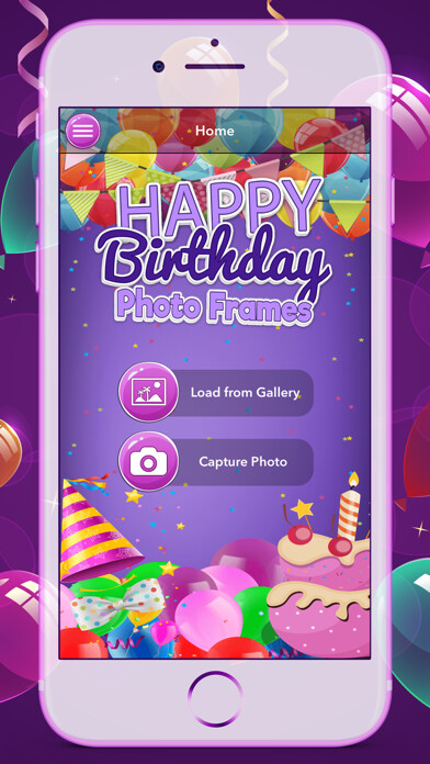 Emulate iPhone app Happy B-day Frames & Stickers using MyAndroid Emulate iPhone app Happy B-day Frames & Stickers using MyAndroid