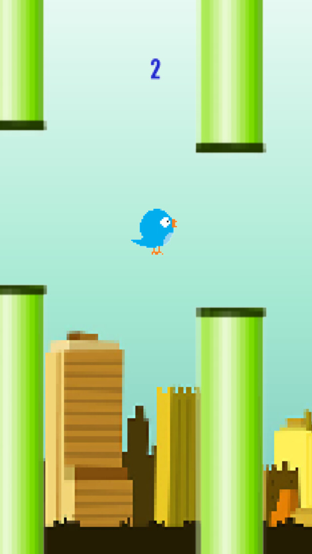 Emulate iPhone app Happy Bird Lite using MyAndroid