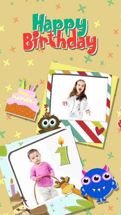 Emulate iPhone app Happy birthday greeting frames using MyAndroid Emulate iPhone app Happy birthday greeting frames using MyAndroid