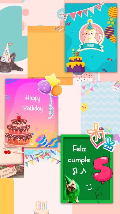 Emulate iPhone app Happy birthday greetings cards using MyAndroid Emulate iPhone app Happy birthday greetings cards using MyAndroid