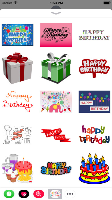Emulate iPhone app Happy Birthday Stickers 2017 using MyAndroid Emulate iPhone app Happy Birthday Stickers 2017 using MyAndroid