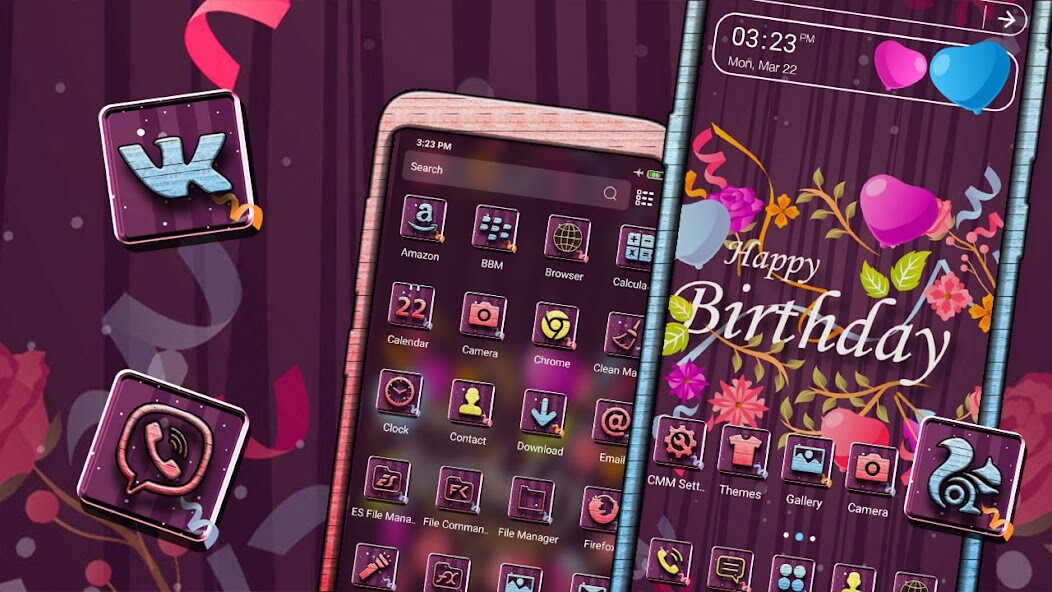 Run android online APK Happy Birthday Theme from MyAndroid or emulate Happy Birthday Theme using MyAndroid