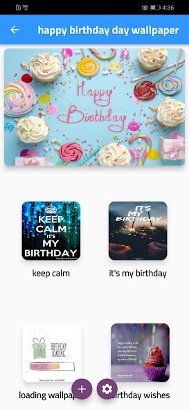 Emulate Android APK Happy Birthday Wallpaper