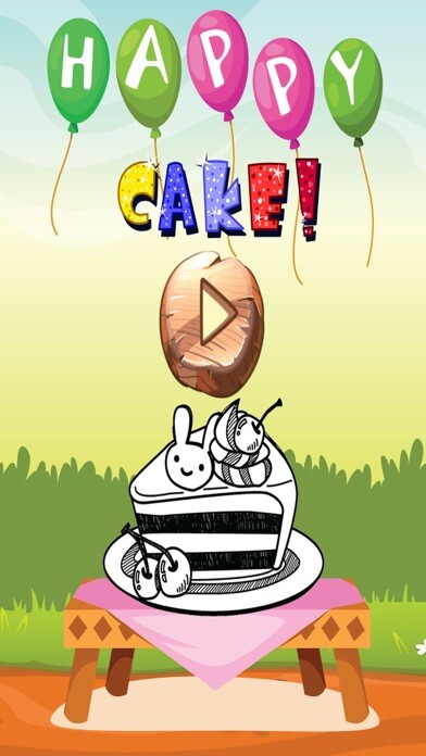 Emulate iPhone app Happy Cake Coloring Book : Free For Toddler And Kids! using MyAndroid