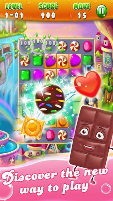 Emulate iPhone app Happy Candy Jem - Pop Match 3 using MyAndroid Emulate iPhone app Happy Candy Jem - Pop Match 3 using MyAndroid