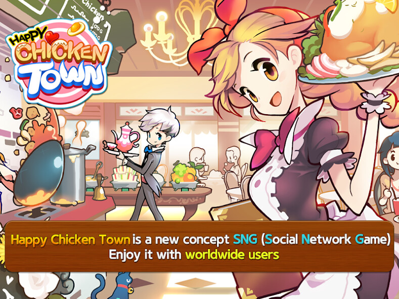 Run android online APK Happy Chicken Town (Farm  Restaurant) from MyAndroid or emulate Happy Chicken Town (Farm  Restaurant) using MyAndroid