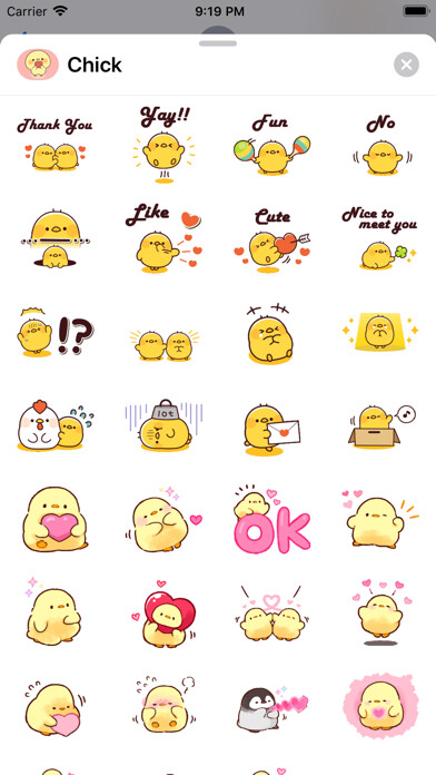 Emulate iPhone app Happy Chicks Stickers Pack using MyAndroid Emulate iPhone app Happy Chicks Stickers Pack using MyAndroid