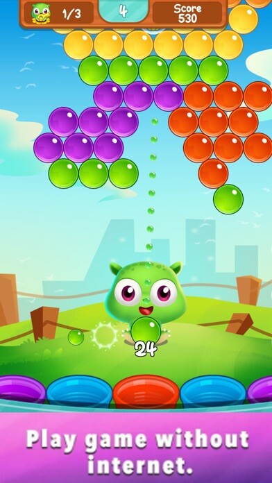 Emulate iPhone app Happy Color Bubble using MyAndroid Emulate iPhone app Happy Color Bubble using MyAndroid