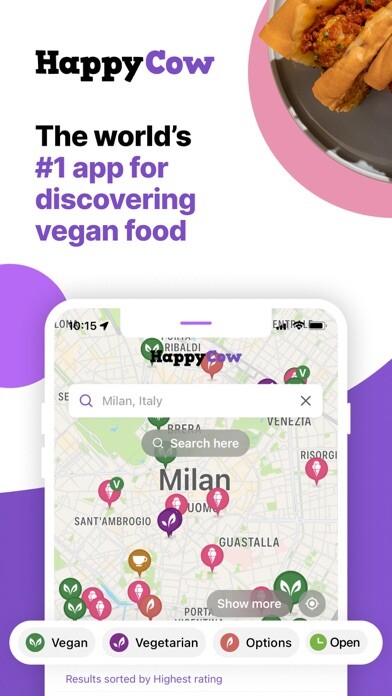 Emulate iPhone app HappyCow - Vegan Food Near You using MyAndroid Emulate iPhone app HappyCow - Vegan Food Near You using MyAndroid