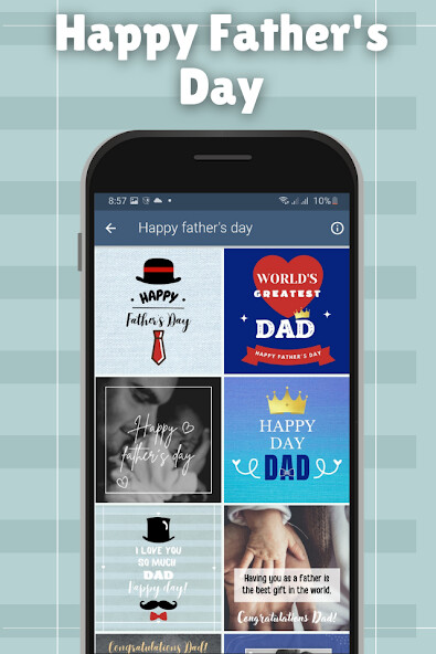 Run android online APK Happy dad day with cards from MyAndroid or emulate Happy dad day with cards using MyAndroid