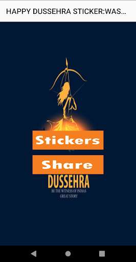 Run android online APK HAPPY DUSSEHRA STICKER:WAStickerApps from MyAndroid or emulate HAPPY DUSSEHRA STICKER:WAStickerApps using MyAndroid