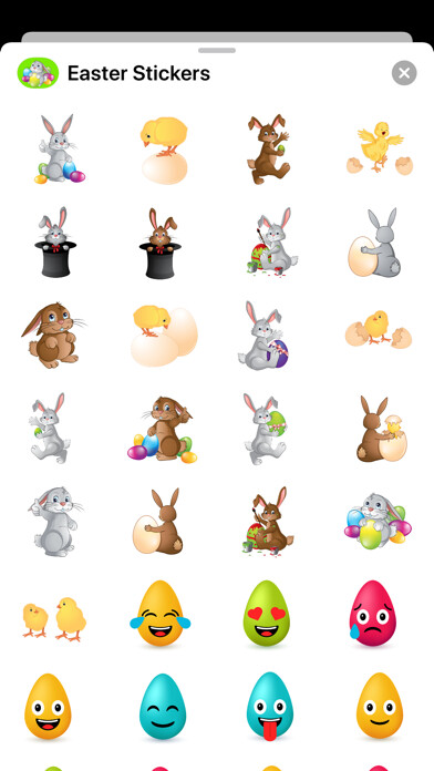 Emulate iPhone app Happy Easter Stickers - Emojis using MyAndroid Emulate iPhone app Happy Easter Stickers - Emojis using MyAndroid