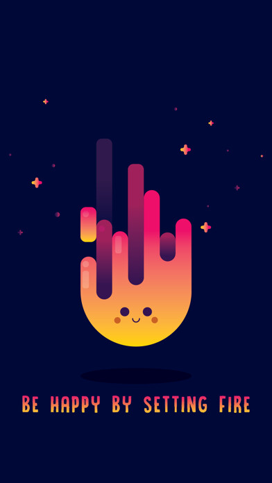 Emulate iPhone app Happy Fire using MyAndroid