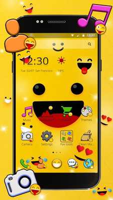 Emulate Android APK happy Glad Emojis Theme