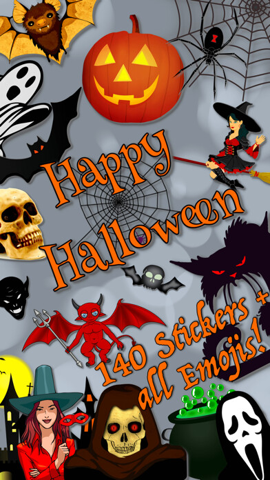 Emulate iPhone app Happy Halloween • Stickers using MyAndroid Emulate iPhone app Happy Halloween • Stickers using MyAndroid