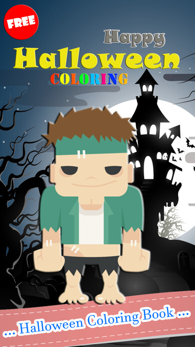 Emulate iPhone app Happy Halloween Trick Or Treat Coloring Book Games using MyAndroid