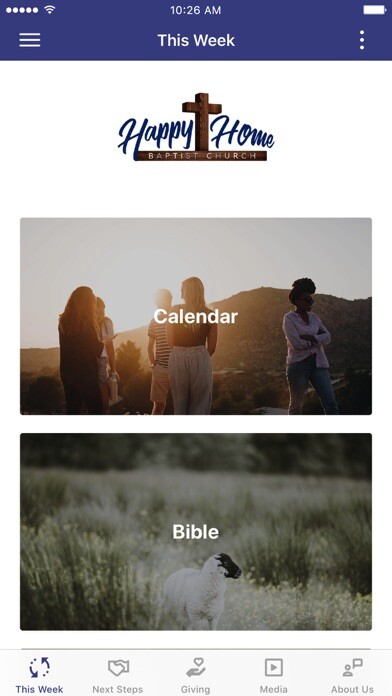 Emulate iPhone app Happy Home Baptist Church using MyAndroid Emulate iPhone app Happy Home Baptist Church using MyAndroid