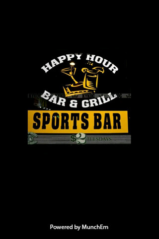 Emulate iPhone app Happy Hour Bar And Grill using MyAndroid
