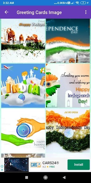 Run android online APK Happy Independence Day: Greeting, Photo Frames,GIF from MyAndroid or emulate Happy Independence Day: Greeting, Photo Frames,GIF using MyAndroid