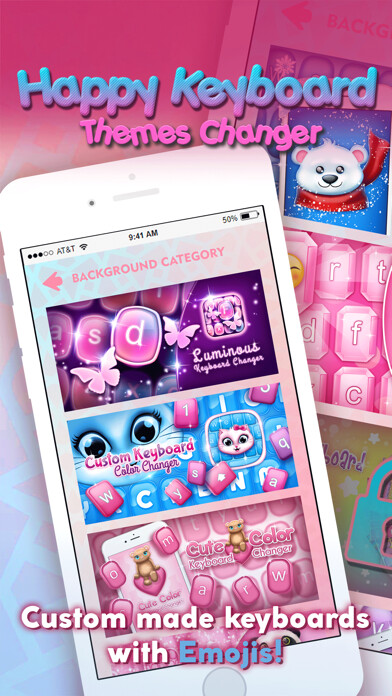 Emulate iPhone app Happy Keyboard Themes Changer using MyAndroid Emulate iPhone app Happy Keyboard Themes Changer using MyAndroid