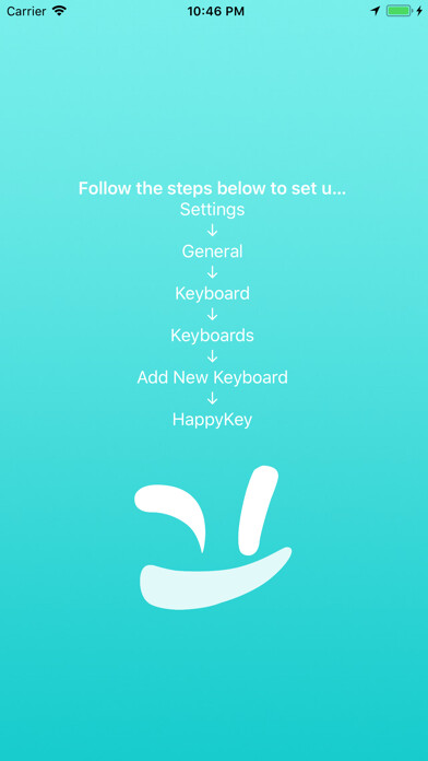 Emulate iPhone app HappyKey using MyAndroid