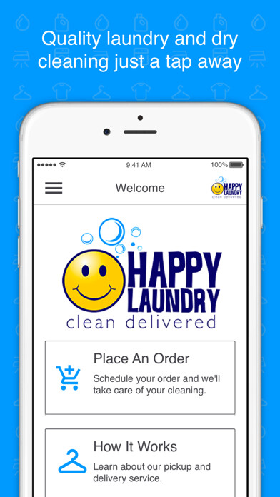 Emulate iPhone app Happy Laundry and Dry Cleaning using MyAndroid Emulate iPhone app Happy Laundry and Dry Cleaning using MyAndroid