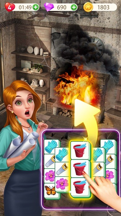 Emulate iPhone app Happy Makeover: Zen Match using MyAndroid