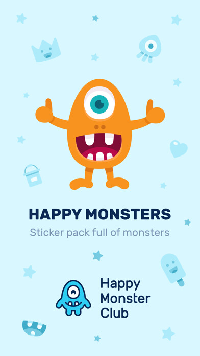 Emulate iPhone app Happy Monster stickers using MyAndroid Emulate iPhone app Happy Monster stickers using MyAndroid