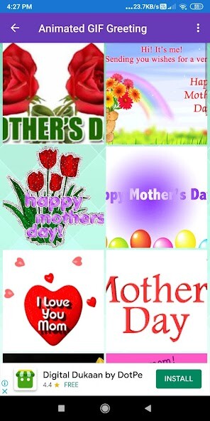 Run android online APK Happy Mothers Day:Greeting,Photo Frames,GIF,Quotes from MyAndroid or emulate Happy Mothers Day:Greeting,Photo Frames,GIF,Quotes using MyAndroid