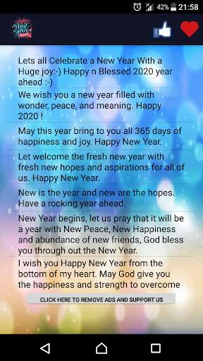Run android online APK happy new year 2021 greeting messages from MyAndroid or emulate happy new year 2021 greeting messages using MyAndroid