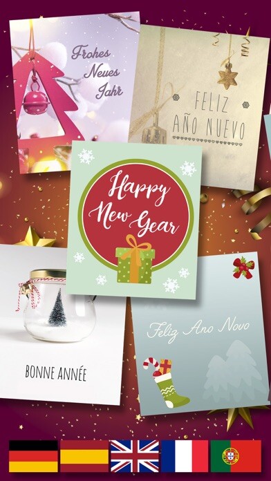 Emulate iPhone app Happy New Year Greetings. using MyAndroid Emulate iPhone app Happy New Year Greetings. using MyAndroid