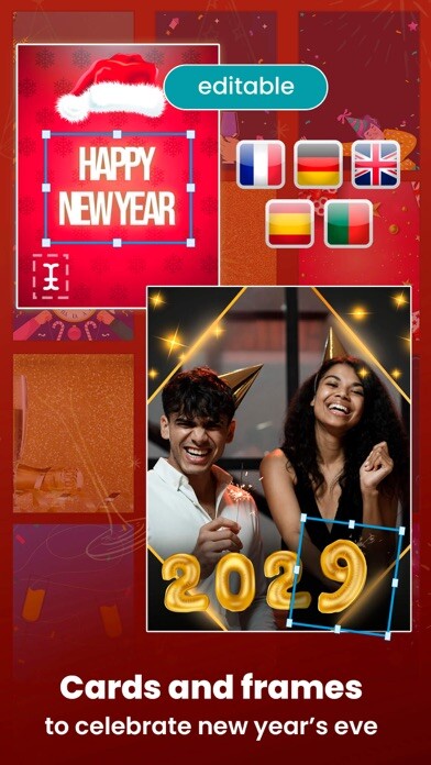 Emulate iPhone app Happy New Year - Photo Frames using MyAndroid Emulate iPhone app Happy New Year - Photo Frames using MyAndroid