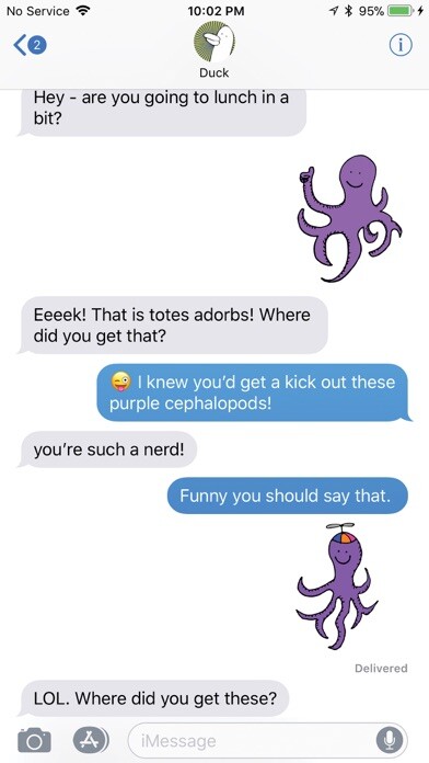 Emulate iPhone app Happy Octopi Stickers using MyAndroid Emulate iPhone app Happy Octopi Stickers using MyAndroid