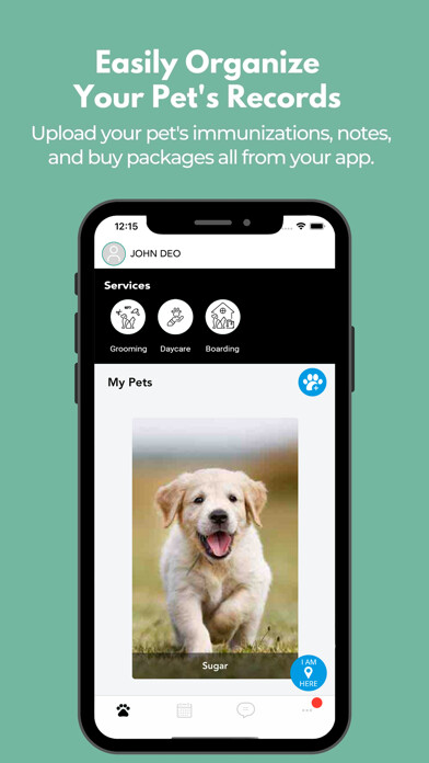 Emulate iPhone app Happy Paws Pet Lounge using MyAndroid