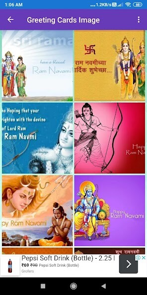 Run android online APK Happy Ram Navami: Greetings, Photo Frames, SMS,GIF from MyAndroid or emulate Happy Ram Navami: Greetings, Photo Frames, SMS,GIF using MyAndroid