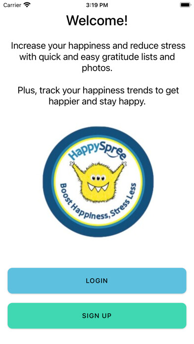 Emulate iPhone app HappySpree Gratitude Journal using MyAndroid Emulate iPhone app HappySpree Gratitude Journal using MyAndroid