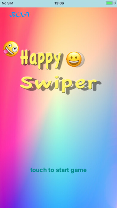 Emulate iPhone app HappySwiper - Puzzle Game using MyAndroid Emulate iPhone app HappySwiper - Puzzle Game using MyAndroid