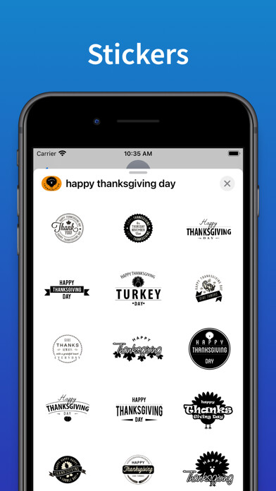 Emulate iPhone app Happy Thanksgiving day - emoji using MyAndroid Emulate iPhone app Happy Thanksgiving day - emoji using MyAndroid
