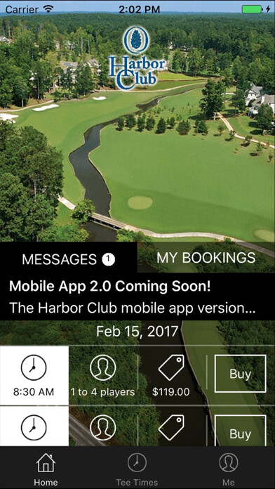 Emulate iPhone app Harbor Club Tee Times using MyAndroid Emulate iPhone app Harbor Club Tee Times using MyAndroid