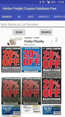 Emulate Android APK Harbor Freight Coupon Database - HFQPDB