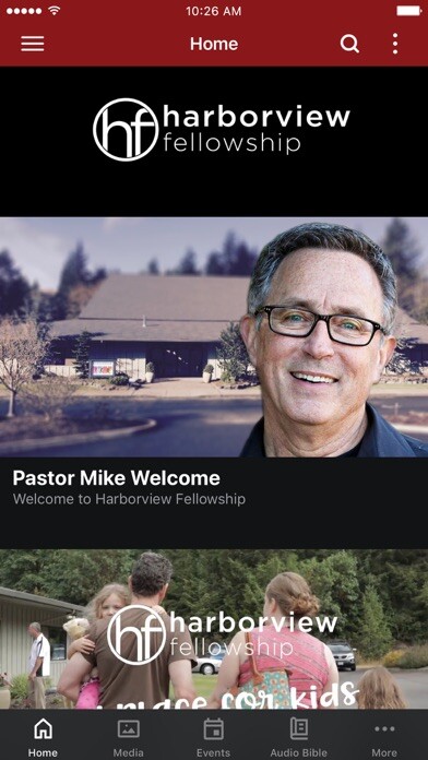 Emulate iPhone app Harborview Fellowship using MyAndroid
